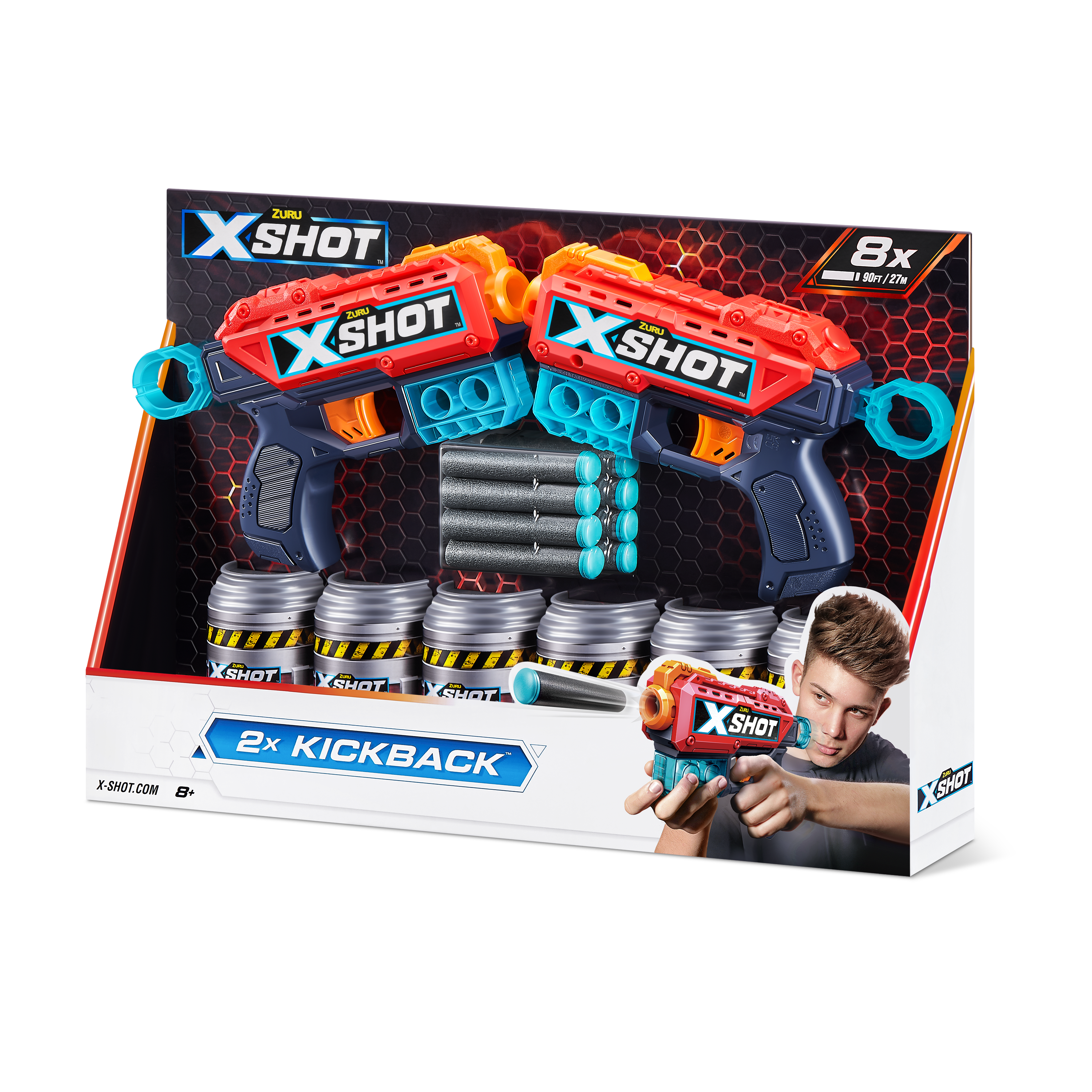 Игровой набор для стрельбы ZURU X-Shot «Ексель – Дабл Кикбек»— магазин-салютов.рус